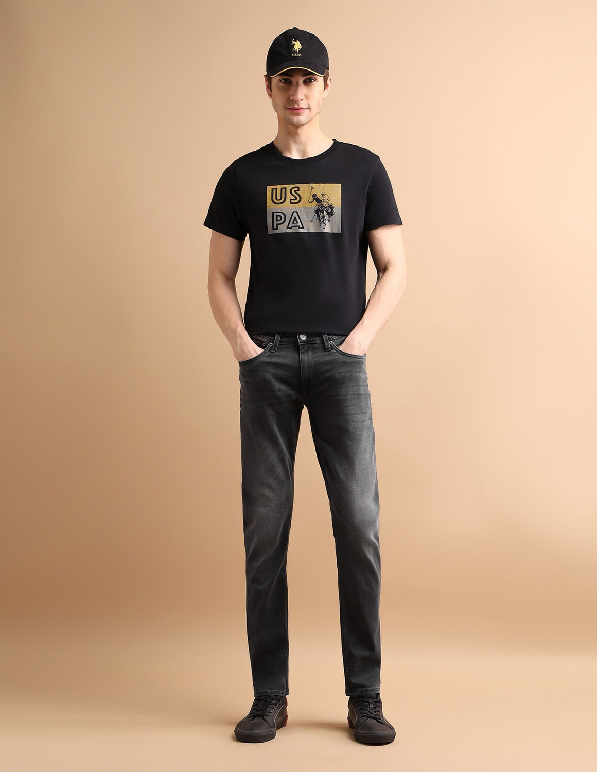 Image of U.S. POLO ASSN. Slim Men Grey Jeans