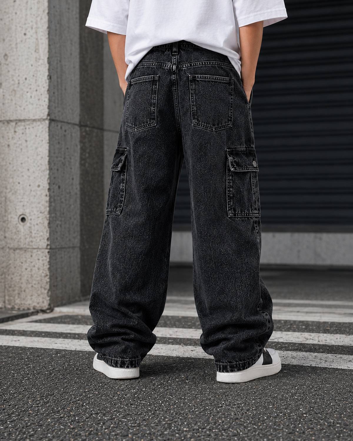 ARTVISION Loose Fit Boys Black Jeans - Image 2