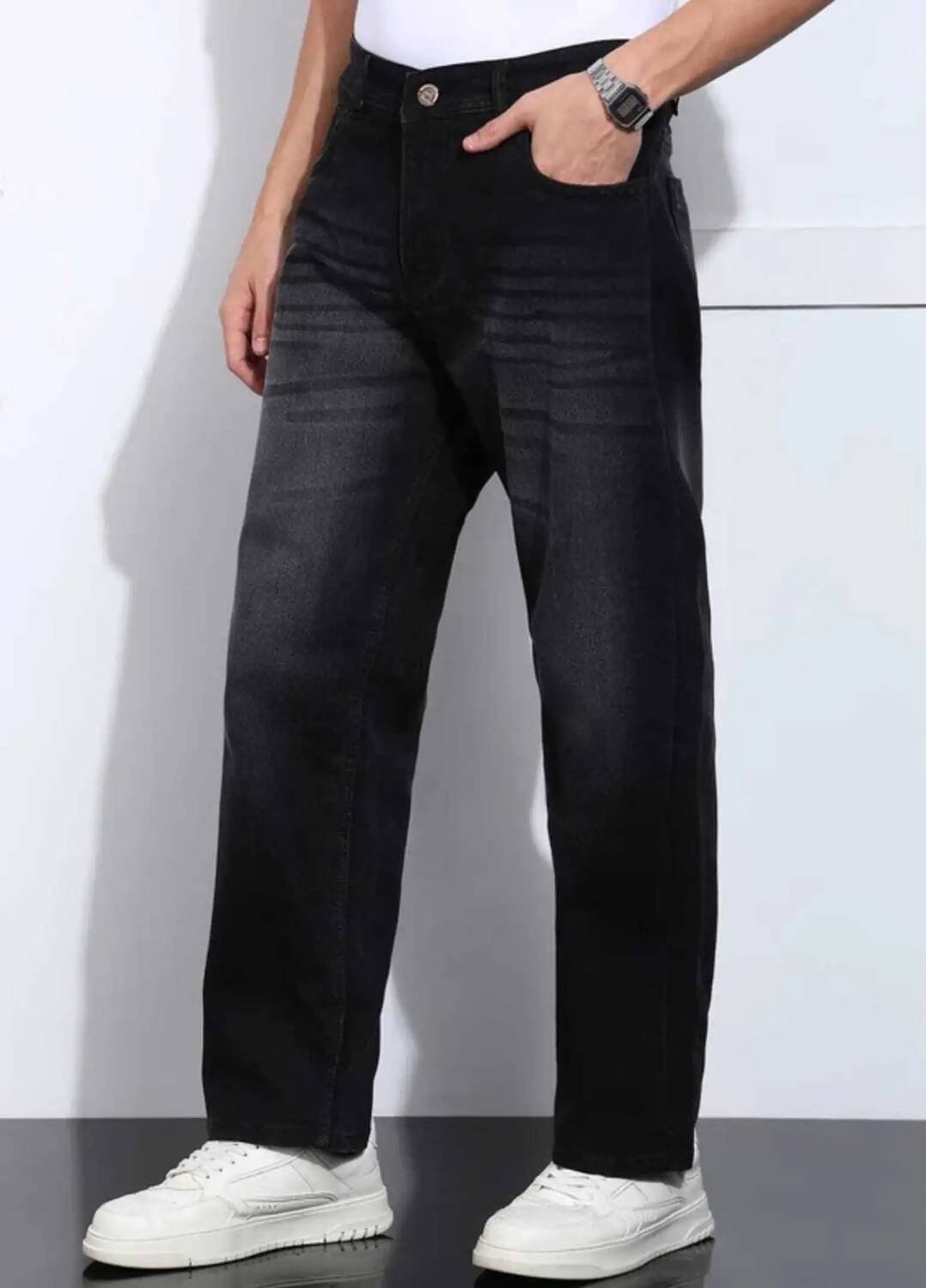 GOOD4MEN Straight Fit Dark Grey Jeans - Image 1
