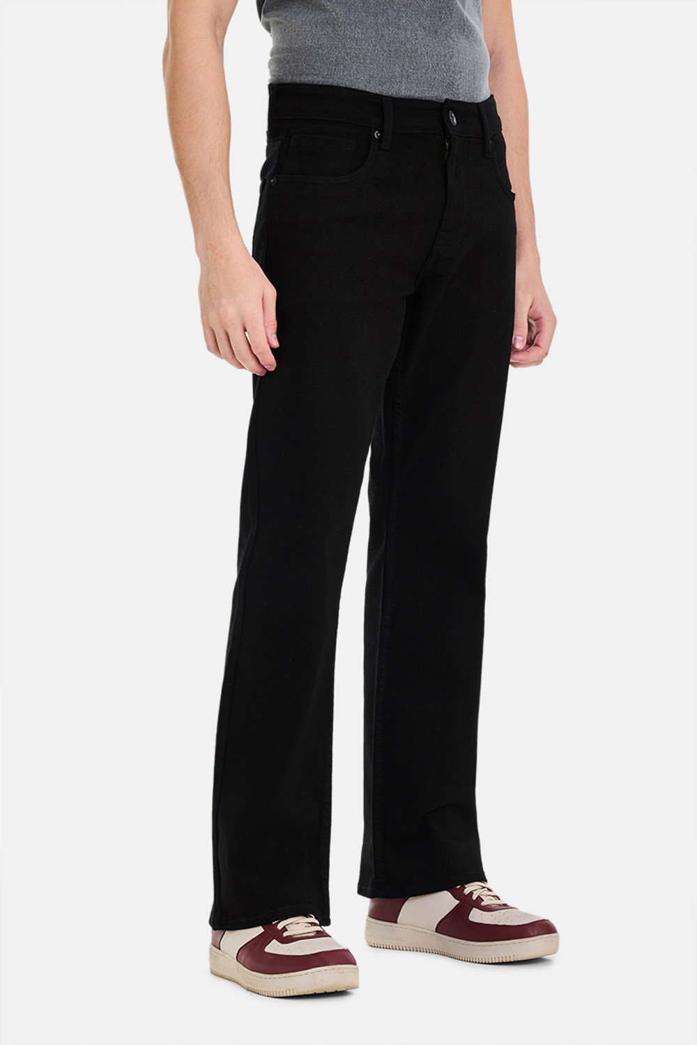 Image of Snitch Boot-Leg Men Black Jeans