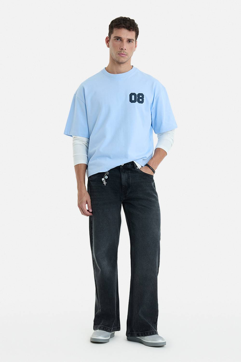 Snitch Flared Men Black Jeans - Image 2