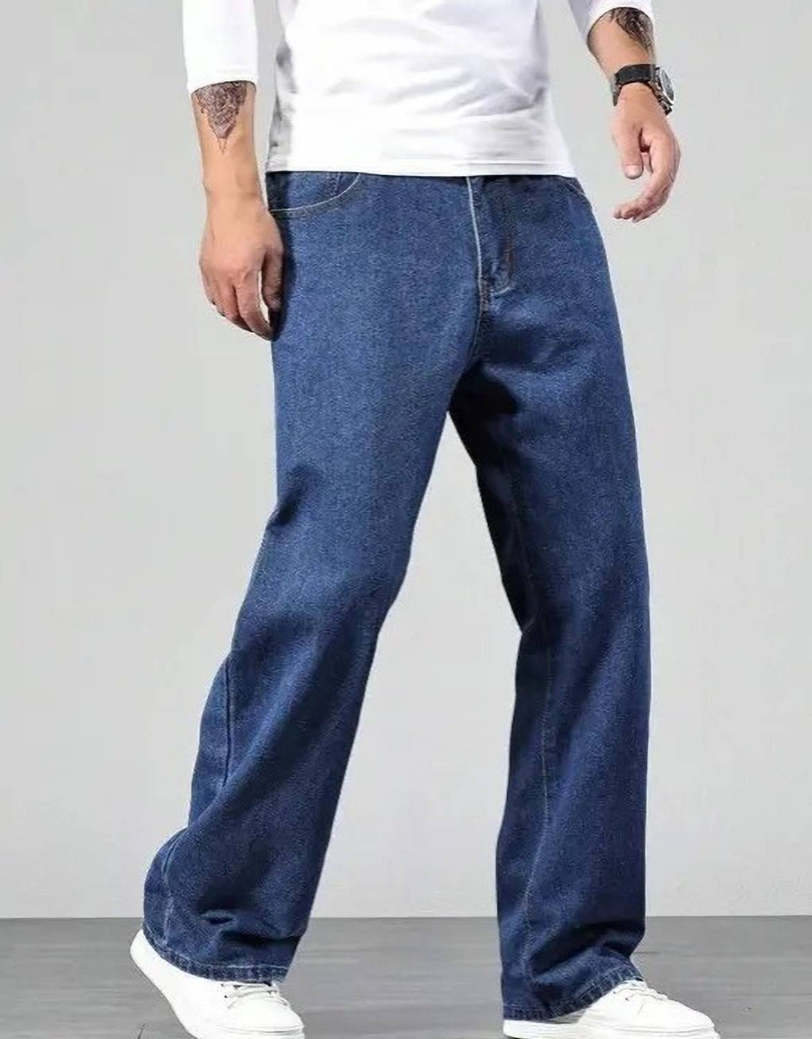 Aamishfashion Relaxed Fit Men Blue Jeans