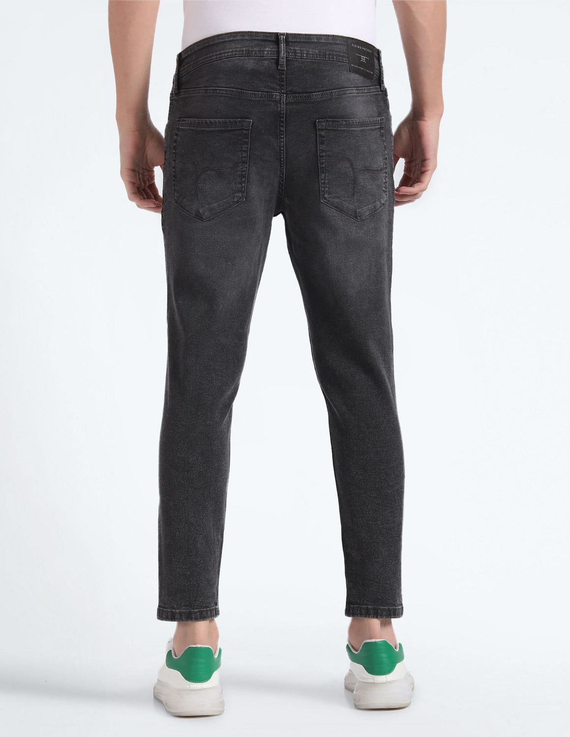 Image of FLYING MACHINE Skinny Men Black Jeans