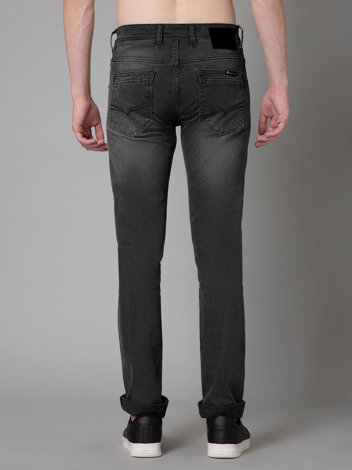 Image of CANTABIL Regular Men Black Jeans
