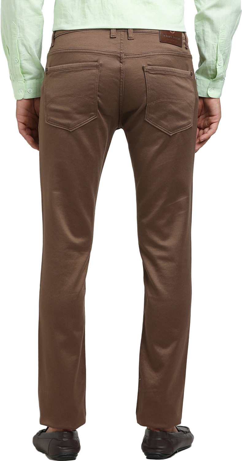 Image of TURTLE Tapered Fit Men Brown Jeans