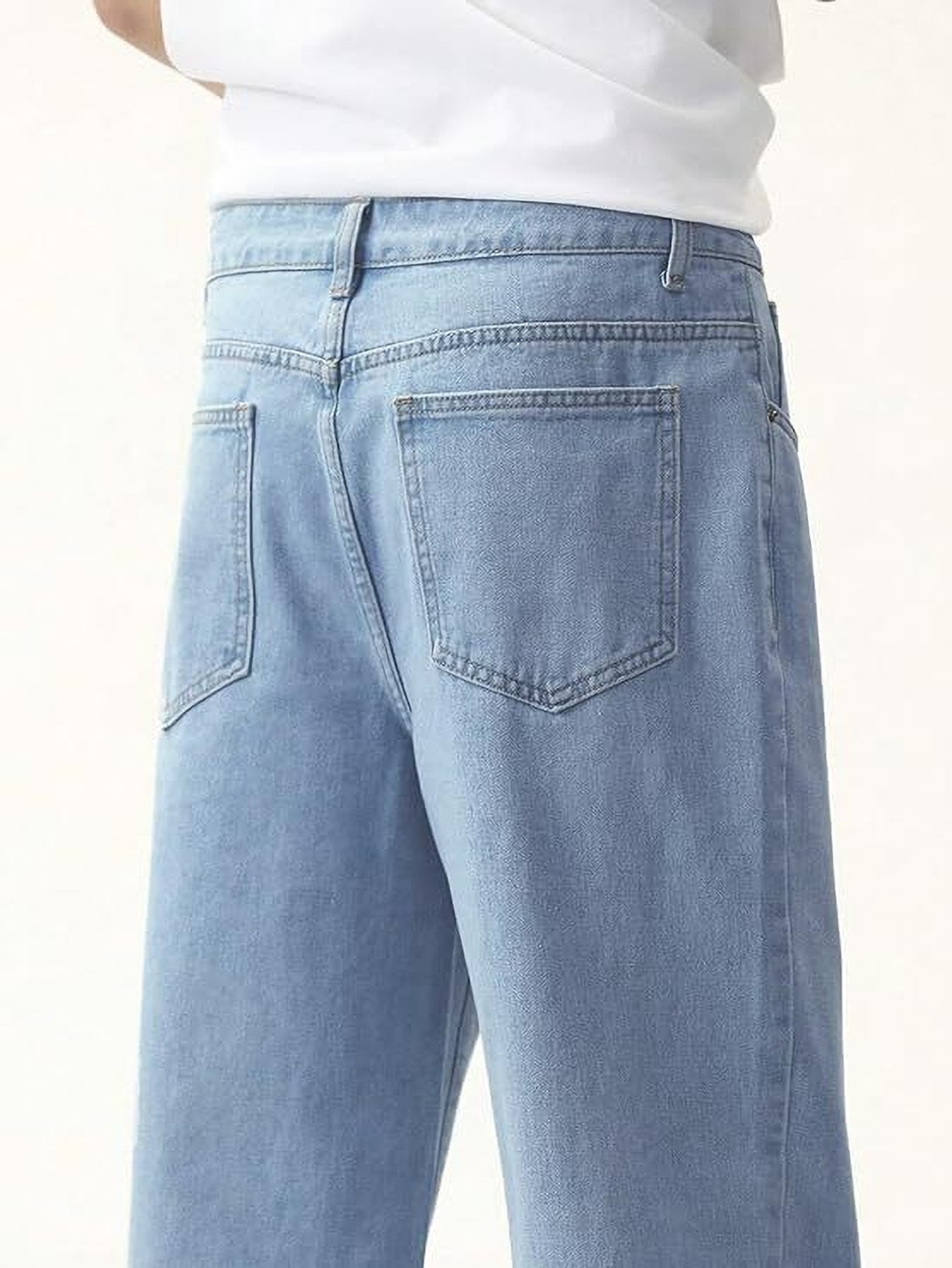 Image of UNITED DENIM Loose Fit Men Light Blue Jeans