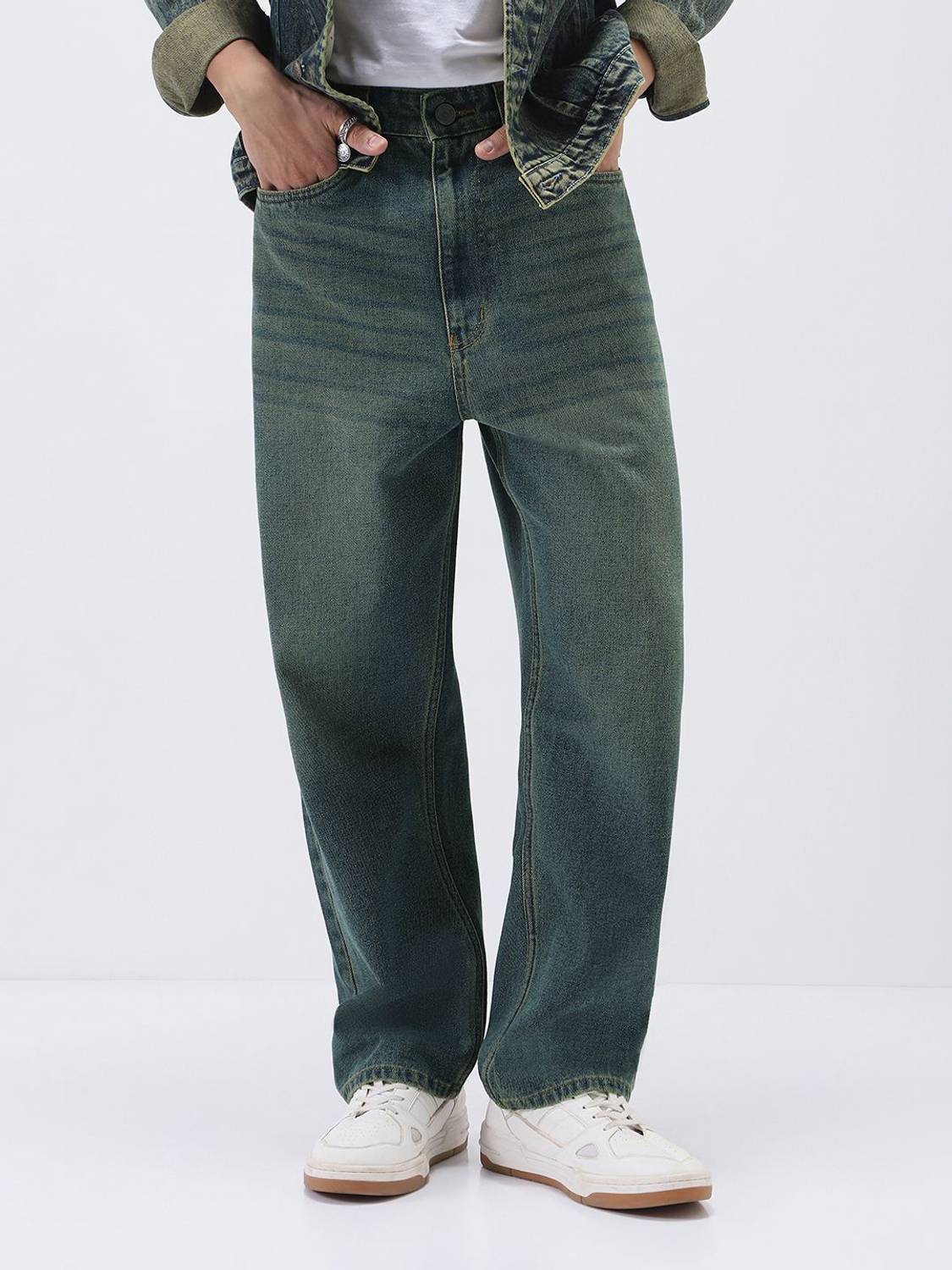 Urbano Fashion Loose Fit Men Blue Jeans