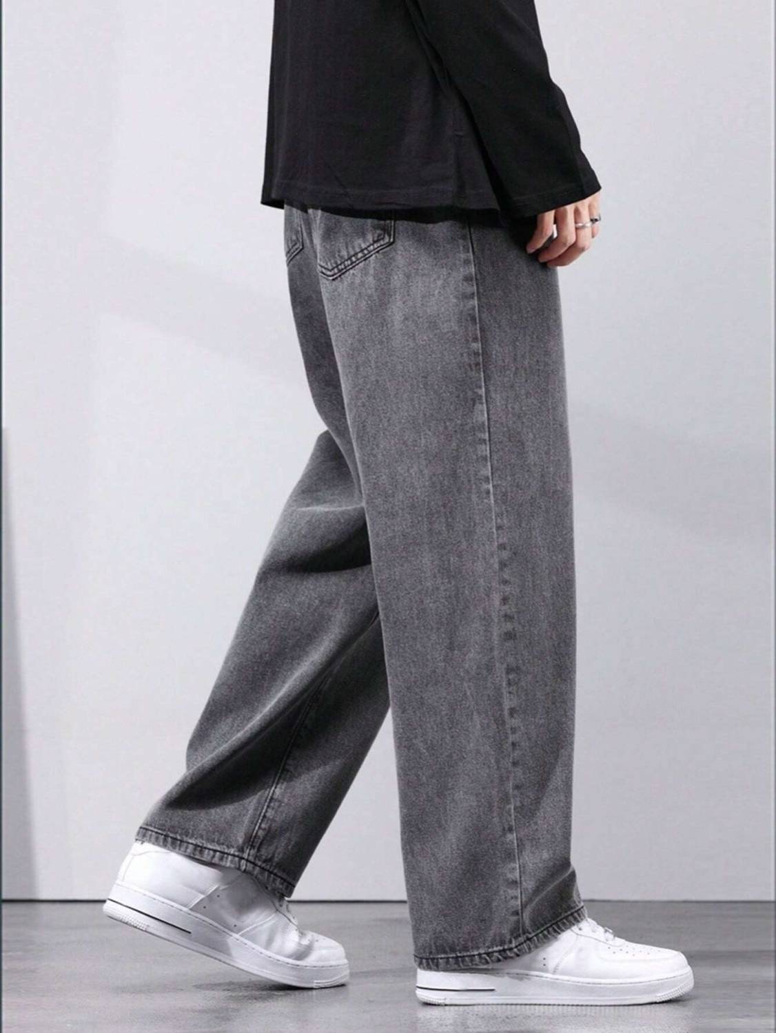 JEANJACK Straight Fit Men Grey Jeans - Image 4
