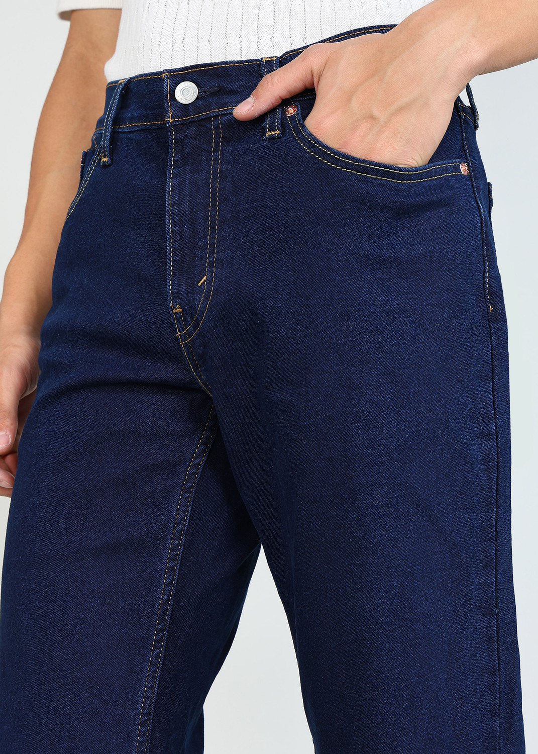 Image of LEVI'S Tapered Fit Men Dark Blue Jeans