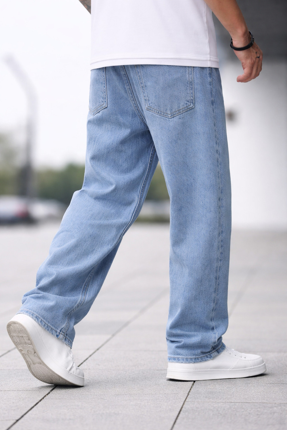 Image of GSH Straight Fit Men Light Blue Jeans