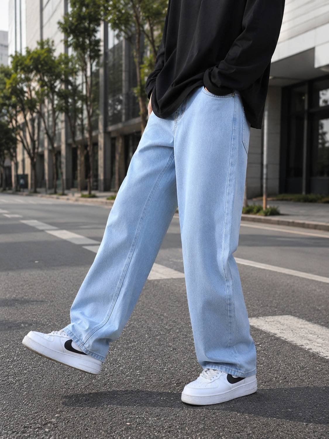 DENIMJEANS77 Straight Fit Men Light Blue Jeans - Image 5