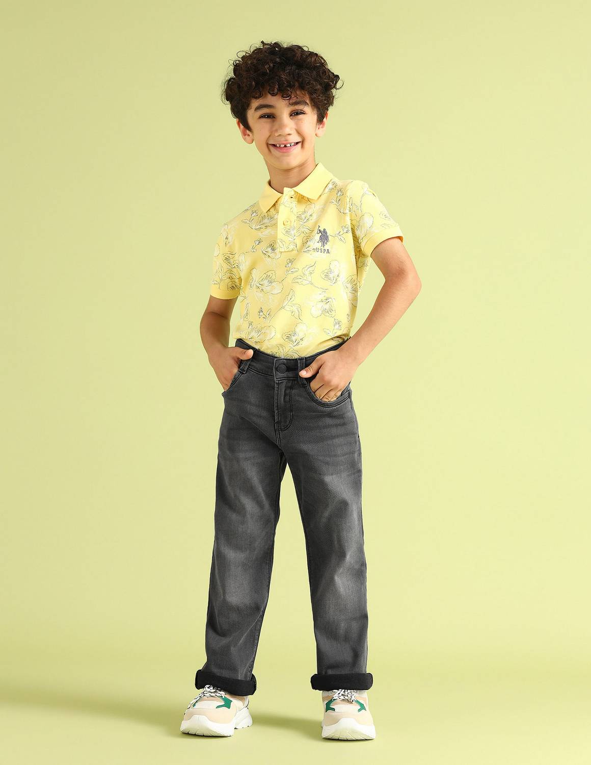 U.S. POLO ASSN. Boys Grey Jeans - Image 4