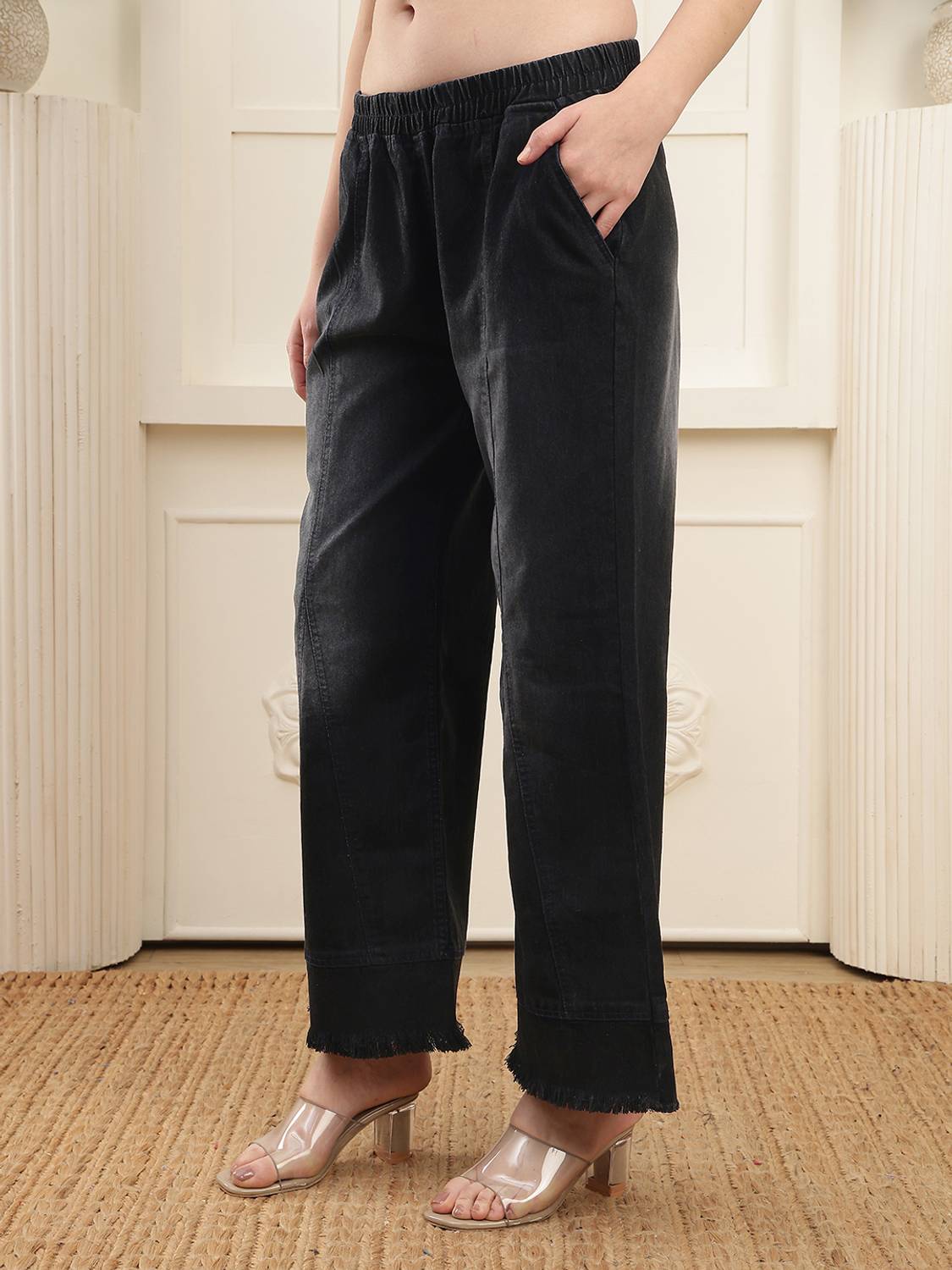 ZXN Clothing Flared Women Black Jeans - Buy ZXN Clothing Flared