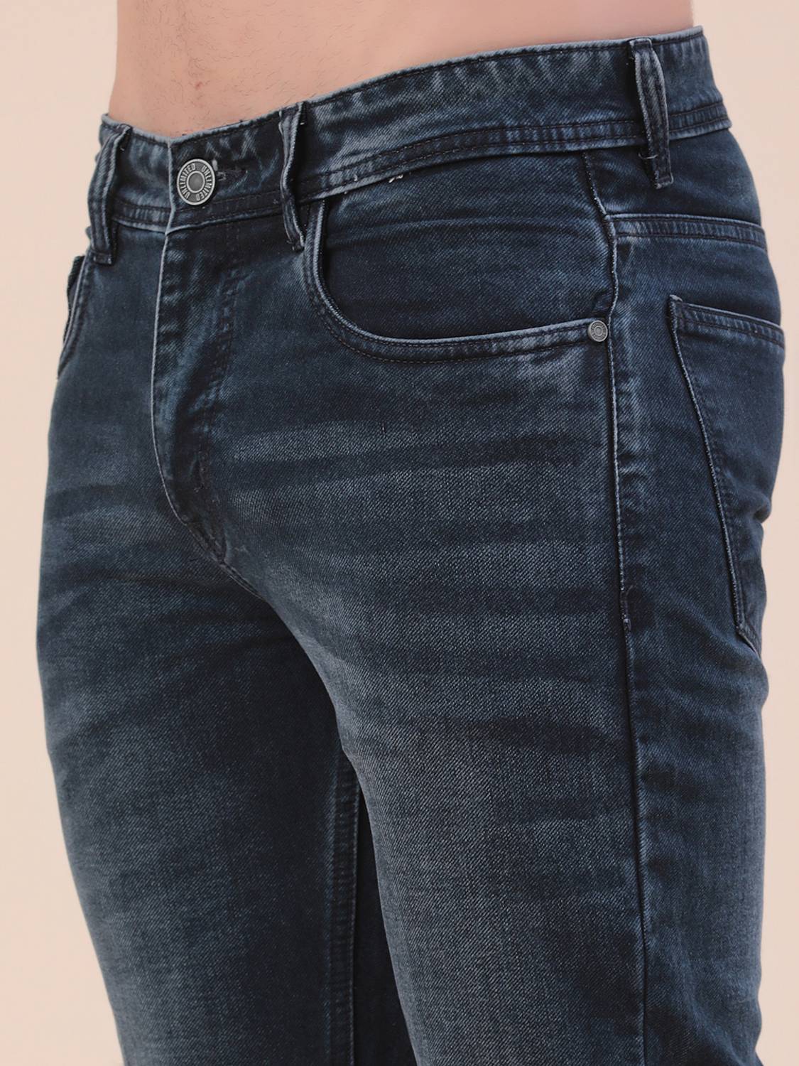 V-MART Boot-Leg Men Dark Blue Jeans - Image 3