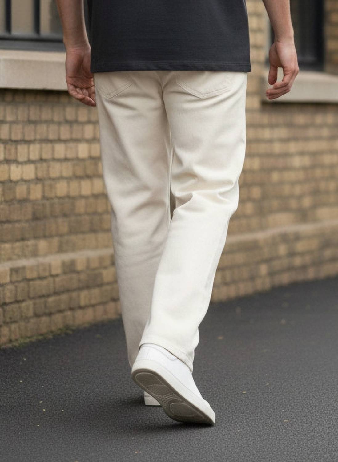 S R Traders Men Beige Jeans - Image 2