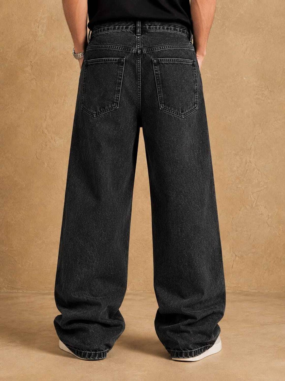 ASADRITA Baggy Fit Men Black Jeans - Image 2