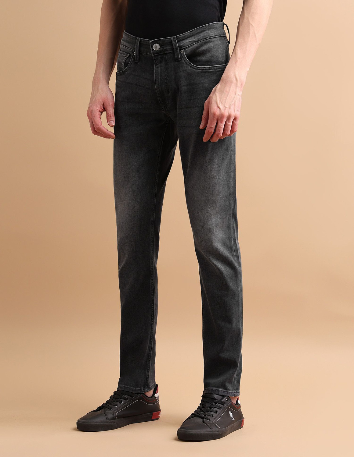 Image of U.S. POLO ASSN. Slim Men Grey Jeans