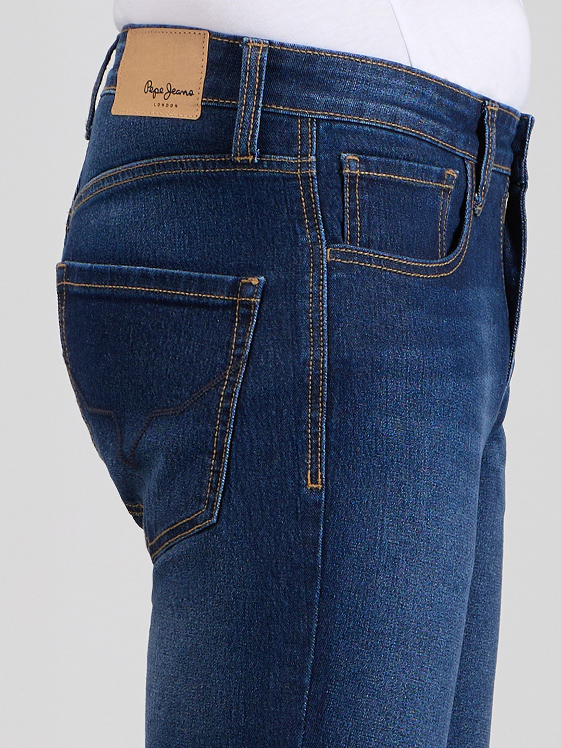 Image of Pepe Jeans Straight Fit Men Blue Jeans