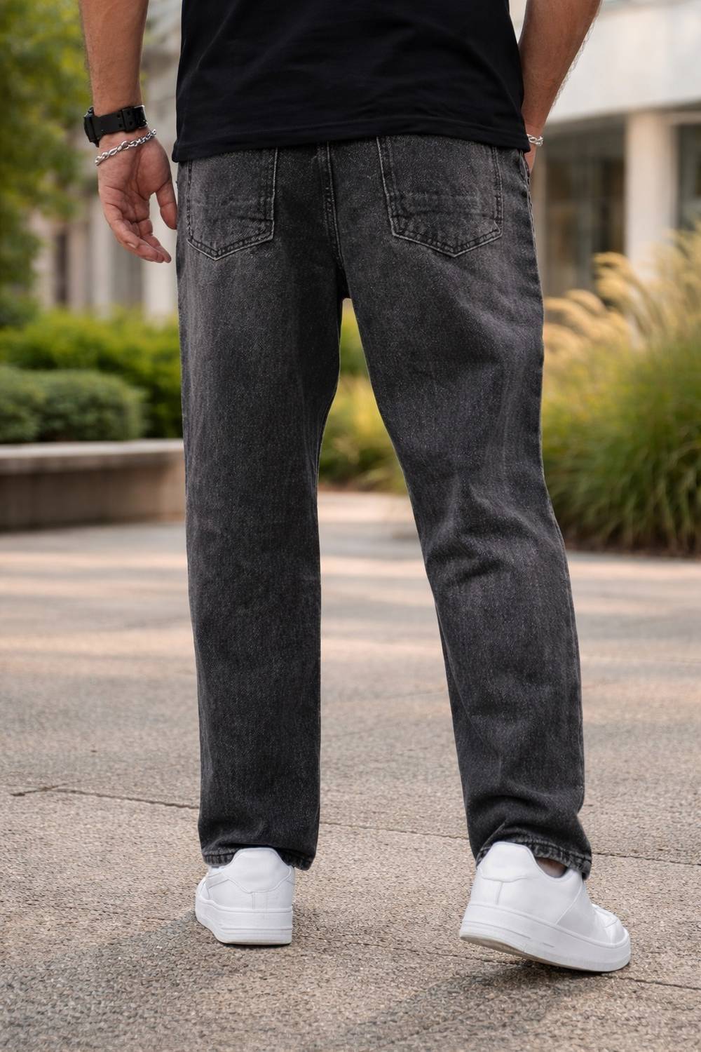 DENIM4MEN Straight Fit Grey Jeans - Image 2