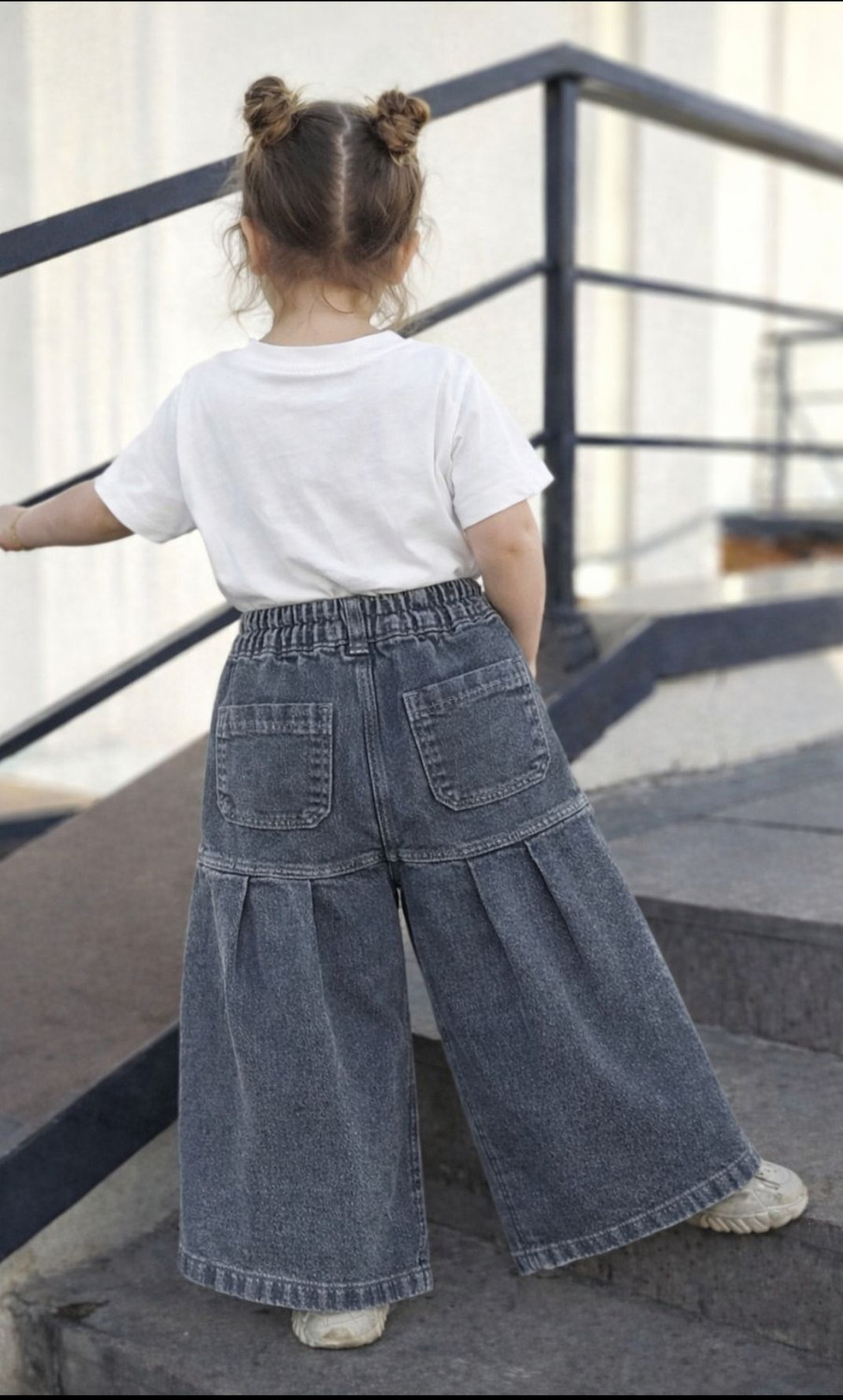 Image of Veridyen Flared Girls Grey Jeans