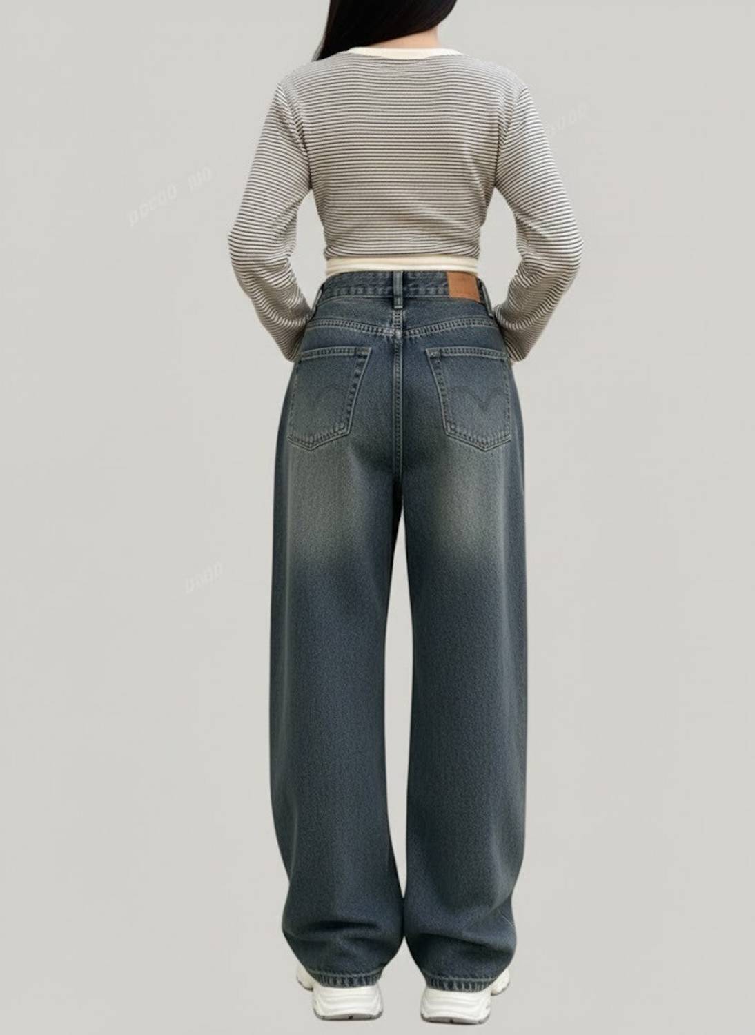 Zuya Loose Fit Women Blue Jeans - Image 3