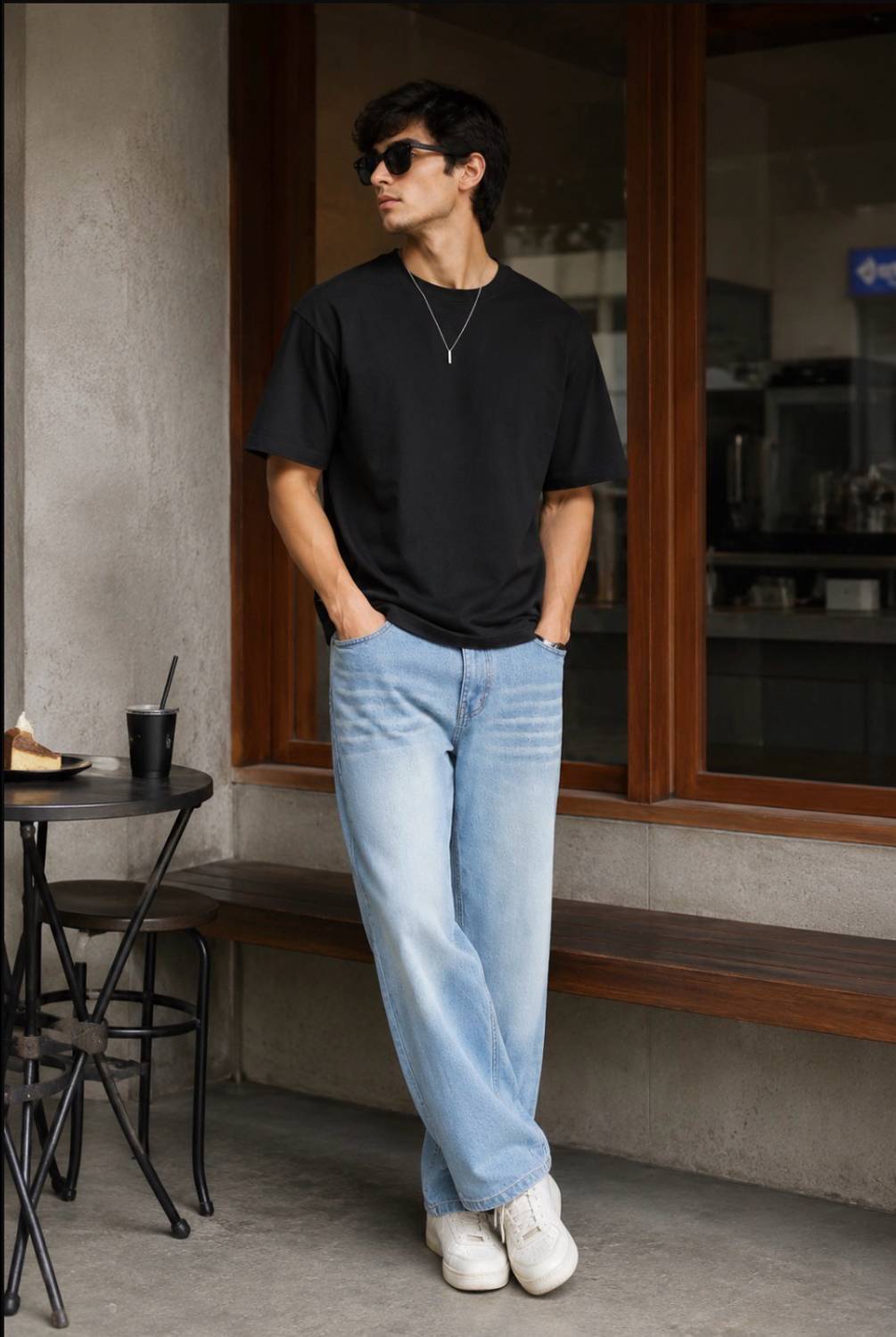 AJJ Straight Fit Men Blue Jeans - Image 5