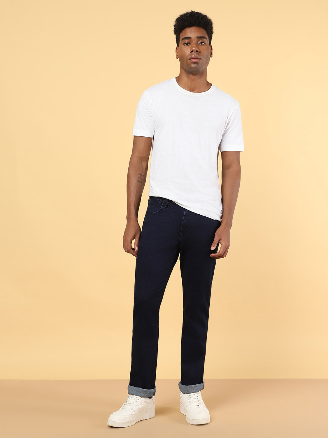 Image of Wrangler Regular Men Blue Jeans