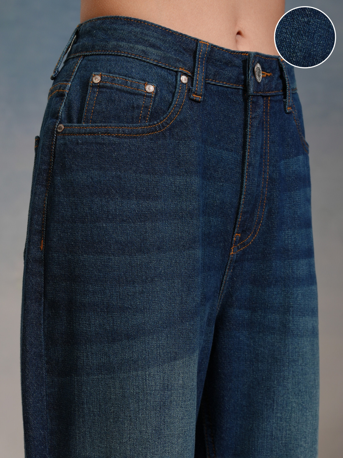 Image of Tokyo Talkies Loose Fit Women Blue Jeans