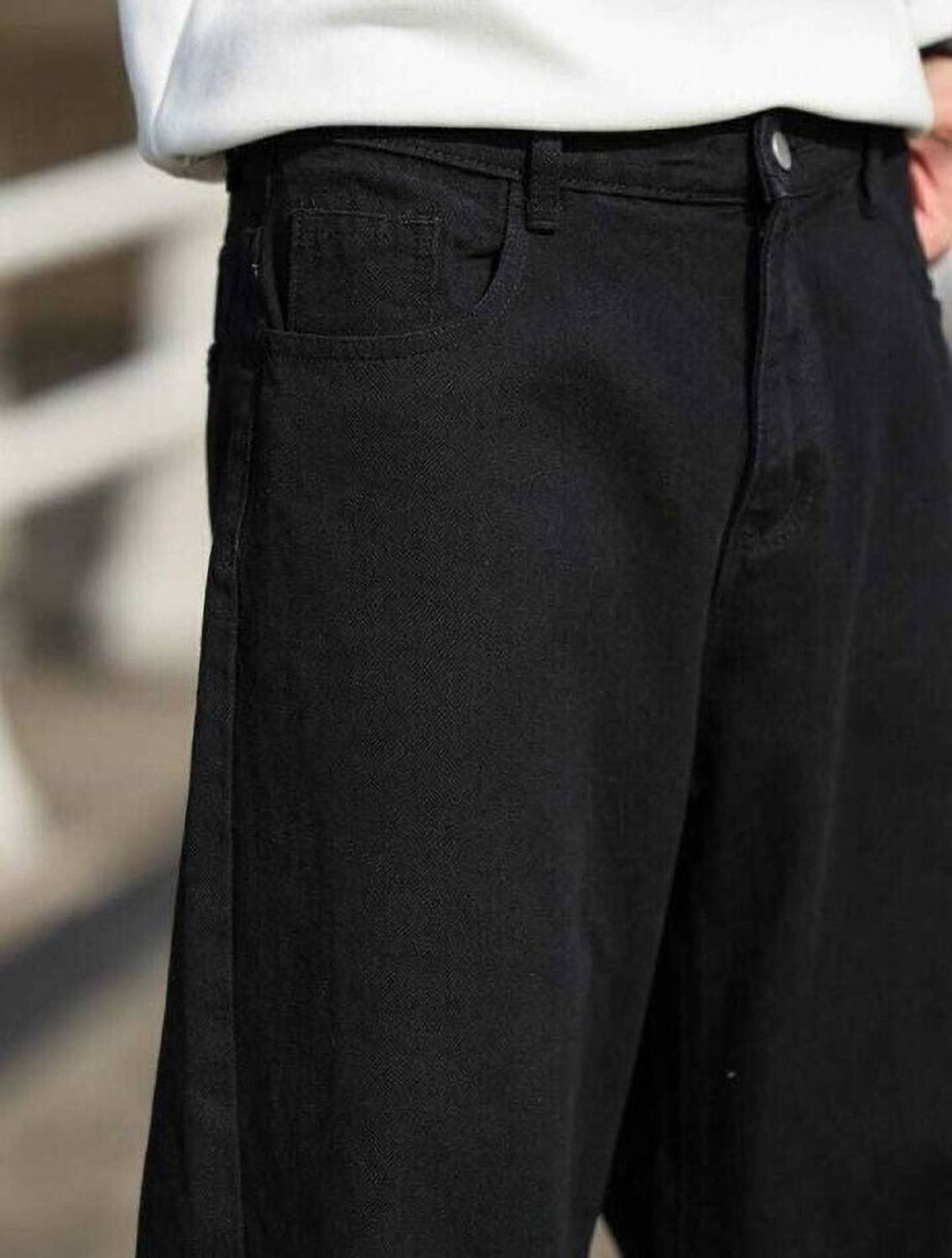 Denim Life Loose Fit Men Black Jeans - Image 3