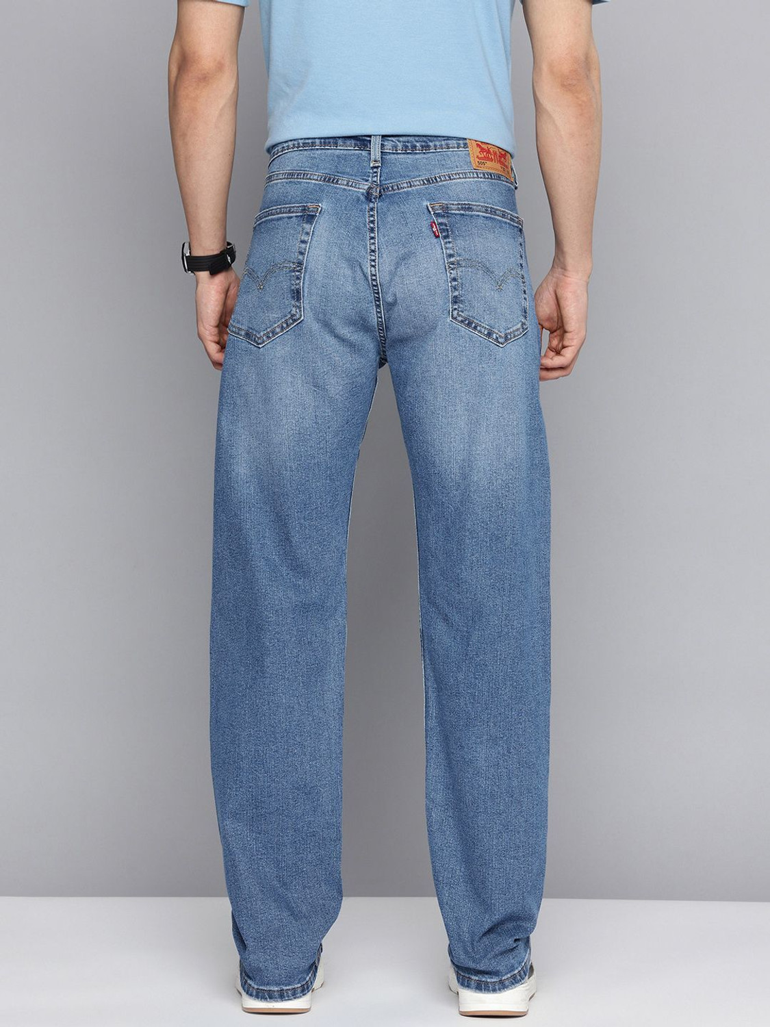 Image of LEVI'S 505 Straight Fit Men Blue Jeans
