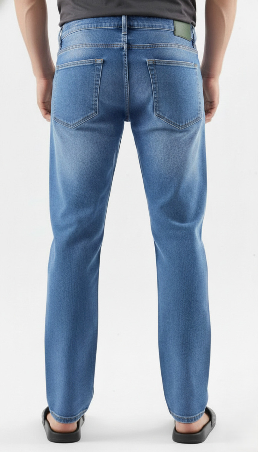Image of ETON VALLEY Straight Fit Men Blue Jeans