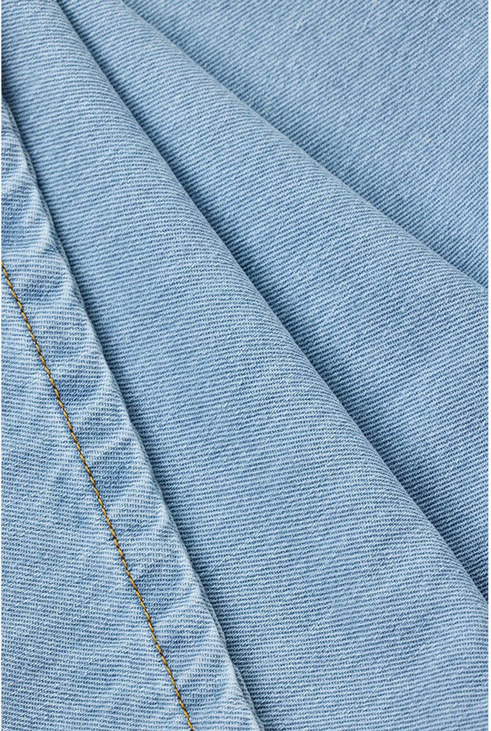 LEVORCE Loose Fit Men Light Blue Jeans - Image 5
