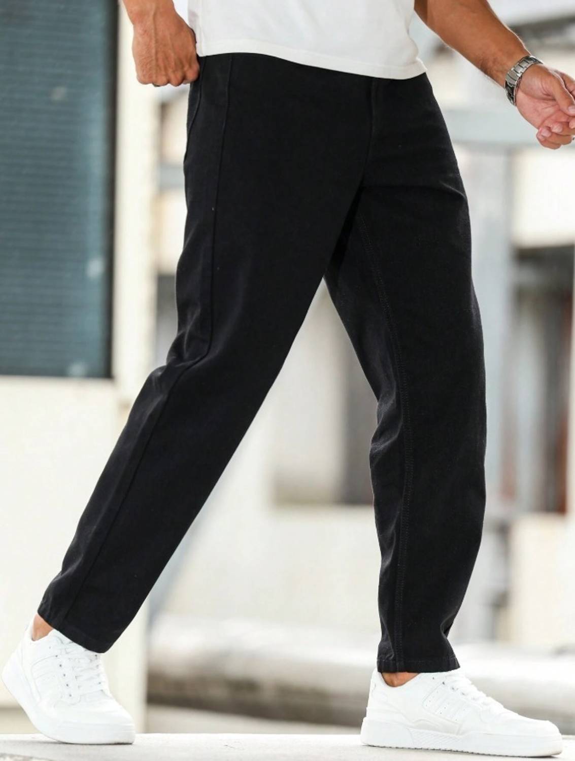 Haadiya Slim Men Black Jeans - Image 4