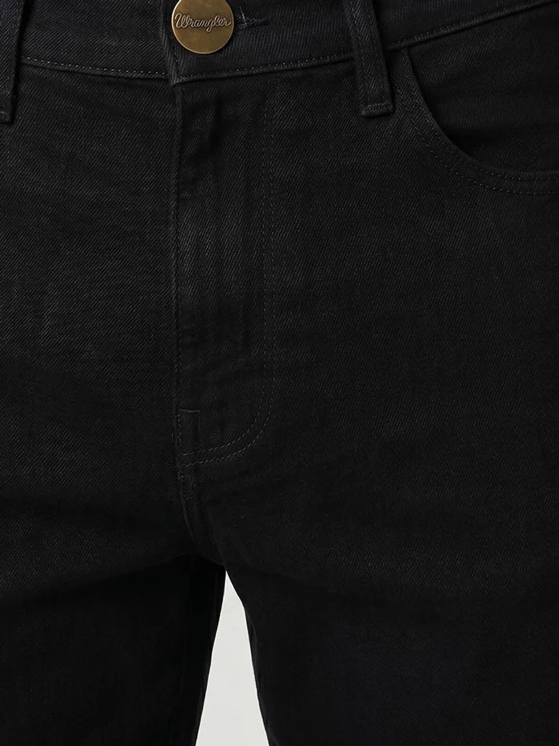 Image of Wrangler Regular Men Black Jeans