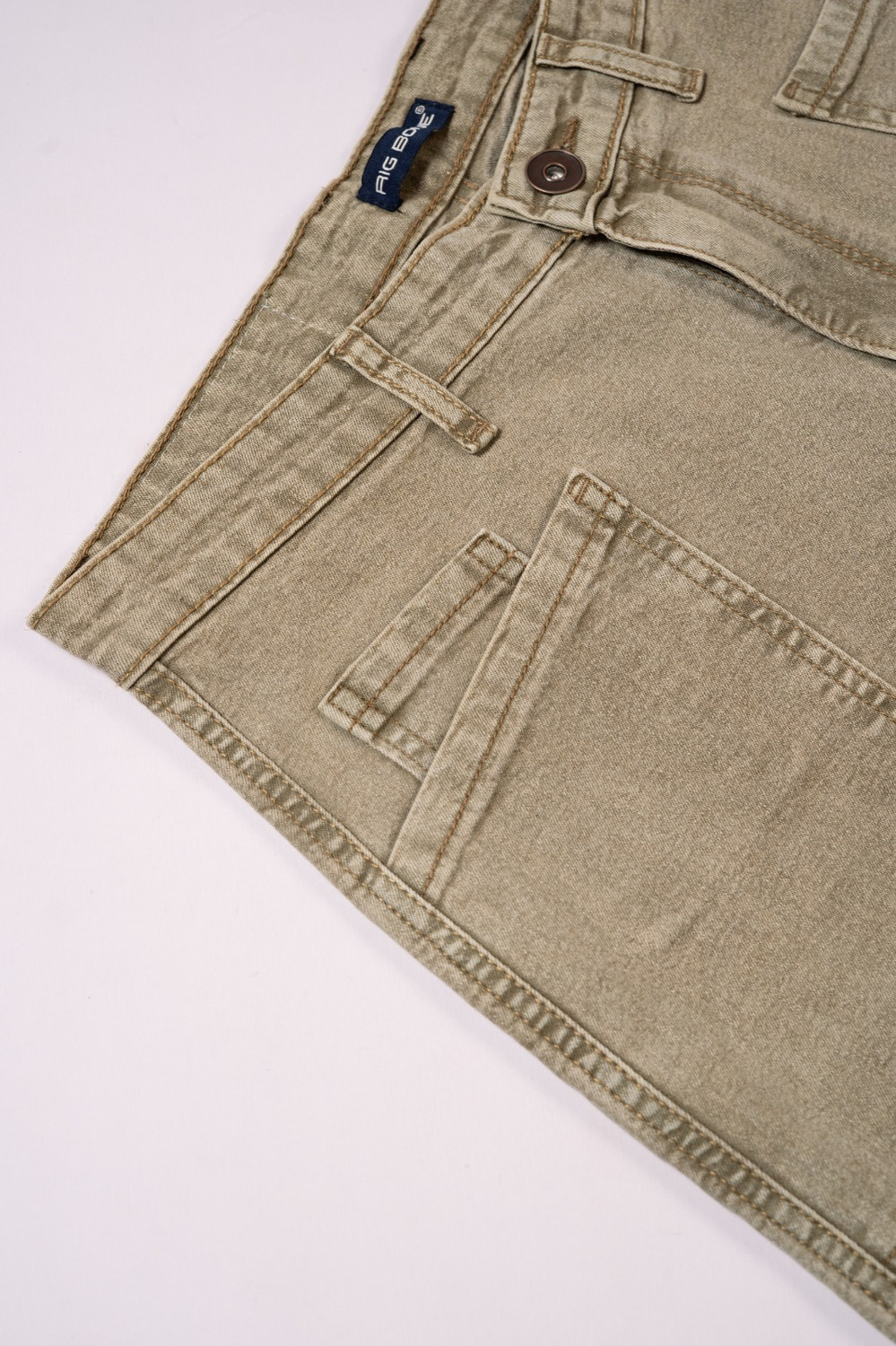 Image of RIG BONE Men Straight Fit High Rise Beige Jeans