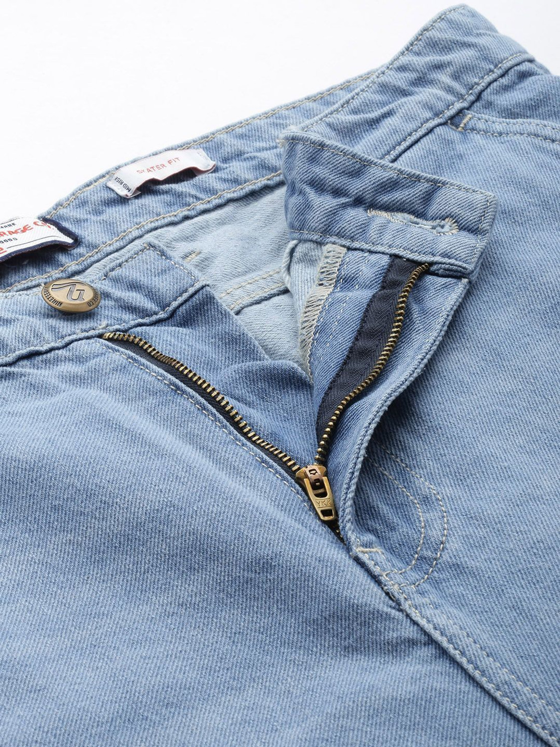 Image of The Indian Garage Co. Loose Fit Men Blue Jeans