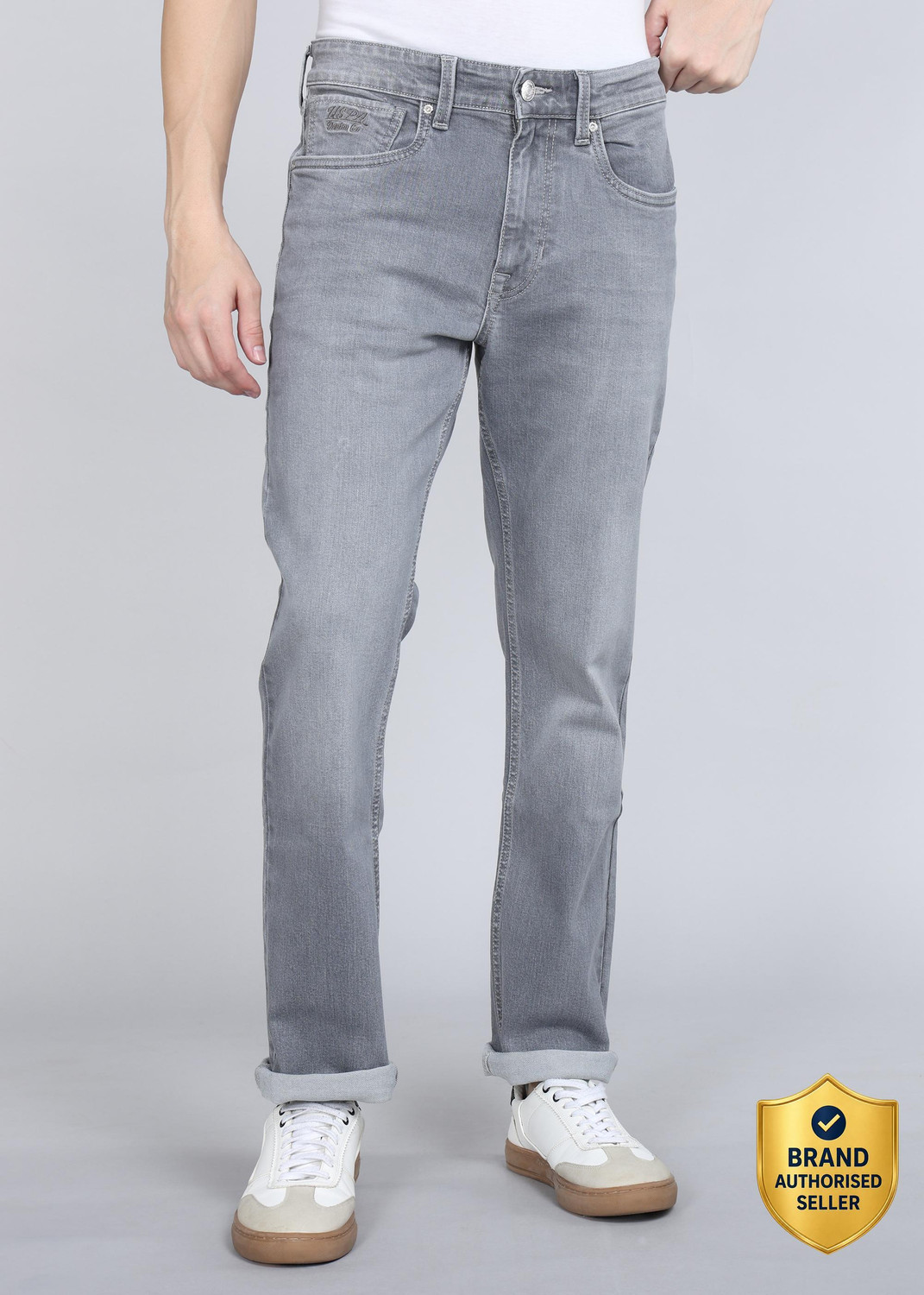 Image of U.S. Polo Assn. Denim Co. Regular Men Grey Jeans