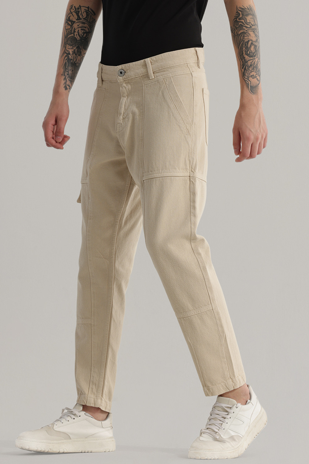 Image of Snitch Regular Men Beige Jeans