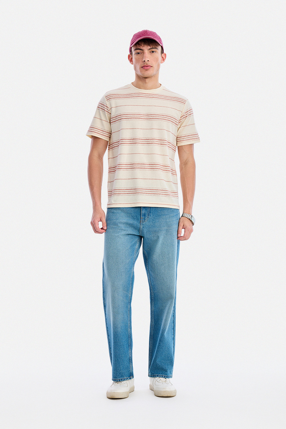 Image of Snitch Straight Fit Men Blue Jeans