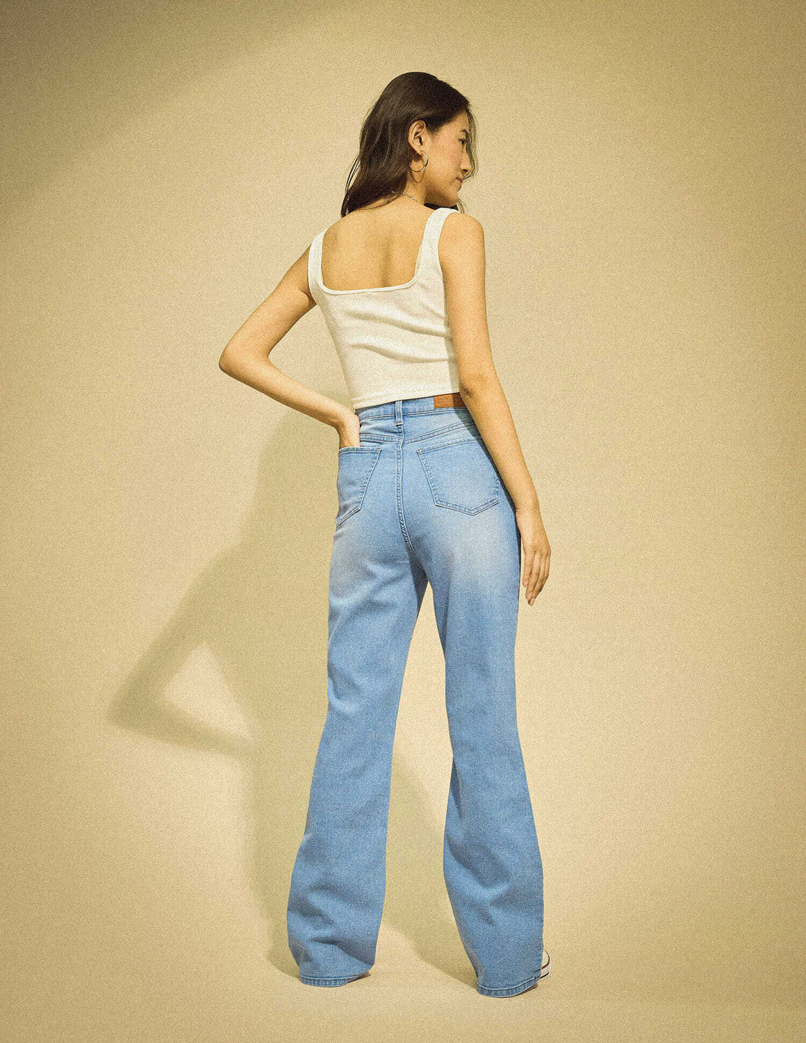 Image of FLYING MACHINE Boot-Leg Women Blue Jeans