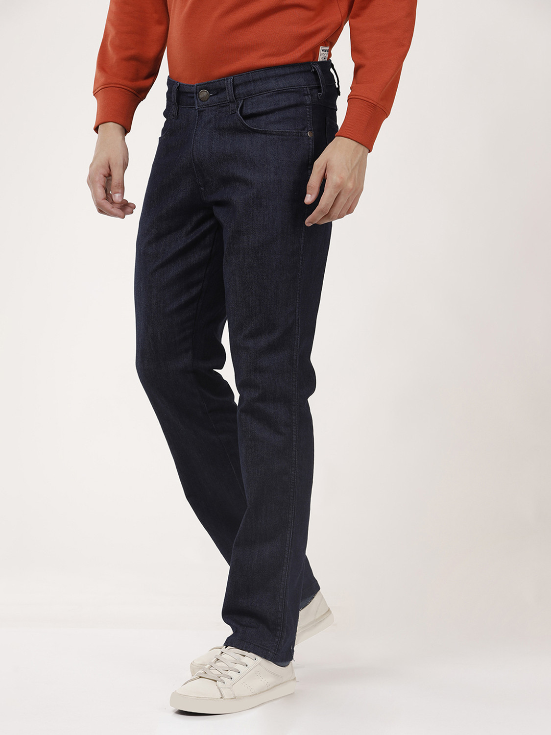 Image of Wrangler Regular Men Blue Jeans