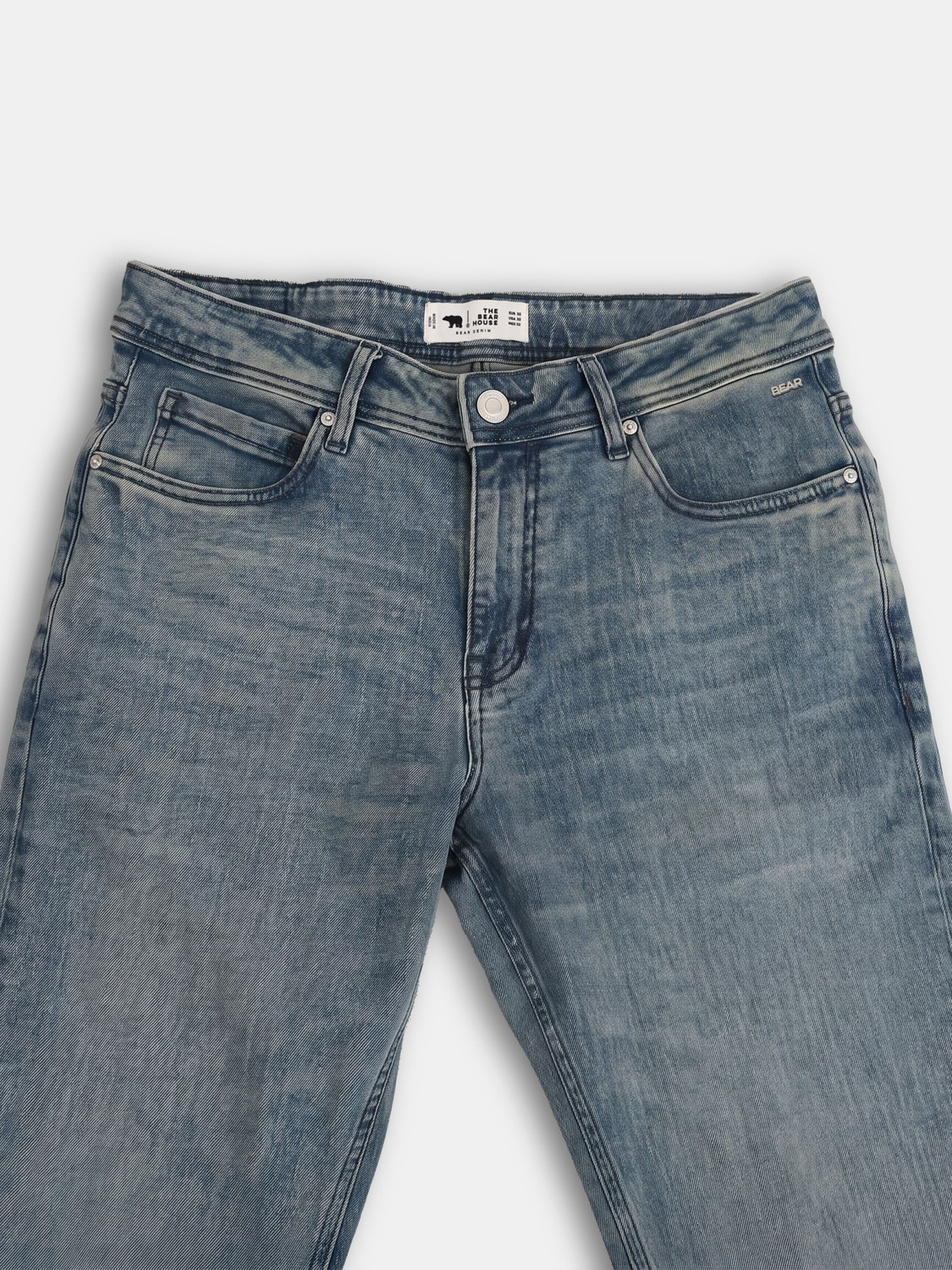Image of THE BEAR HOUSE Boot-Leg Men Light Blue Jeans