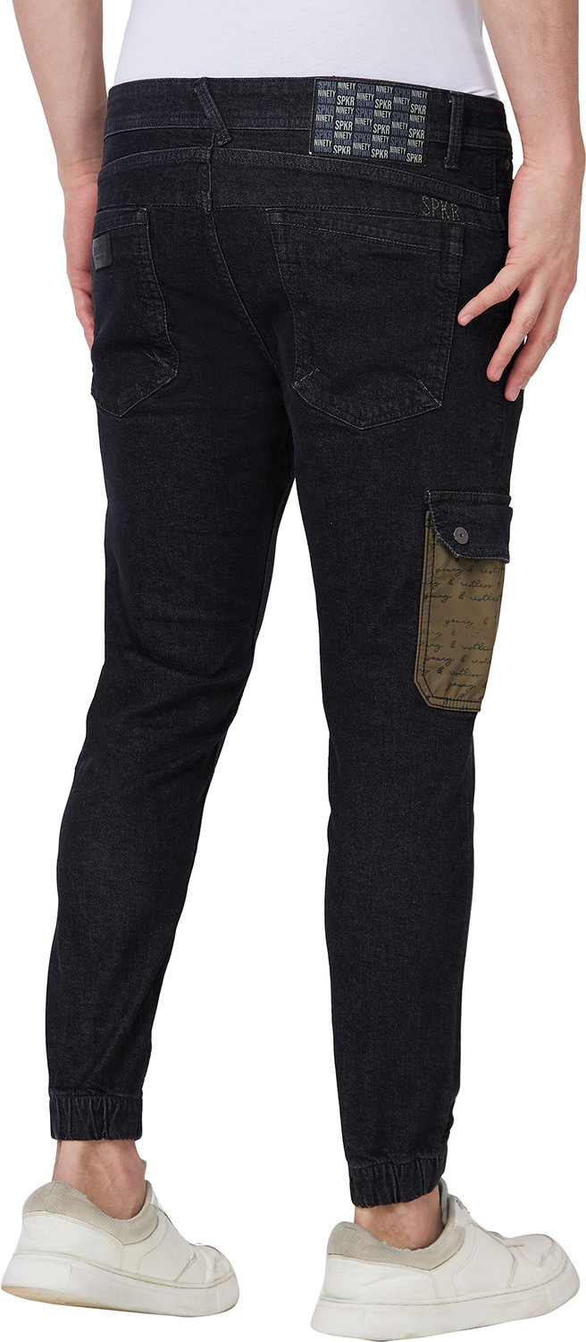 Image of Spykar Regular Men Black Jeans