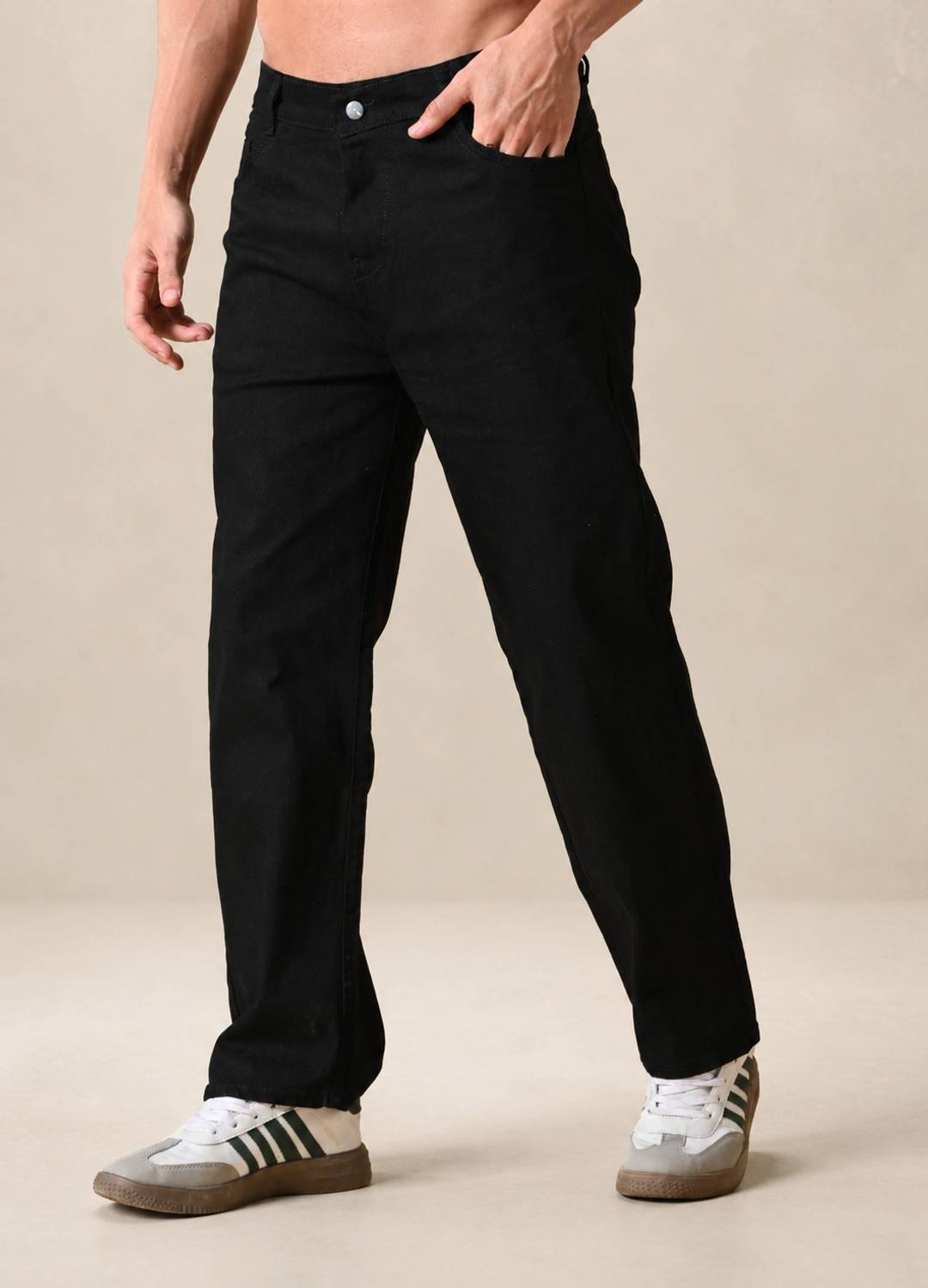 STARVIELLE Relaxed Fit Men Black Jeans - Image 1