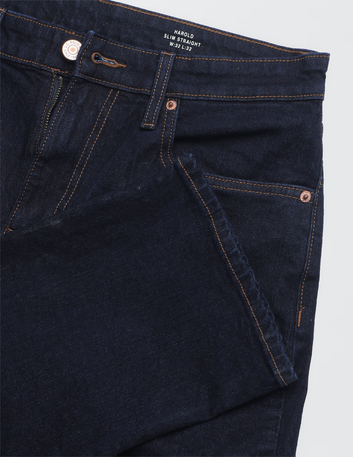 Image of U.S. Polo Assn. Denim Co. Straight Fit Men Blue Jeans