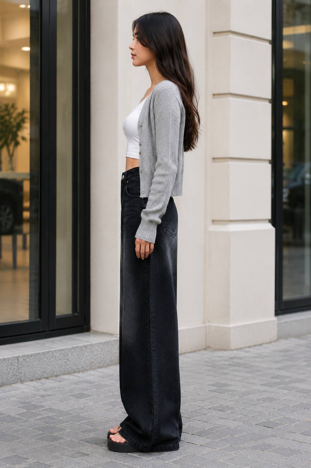 A1 lohia Boyfriend Black Jeans - Image 3