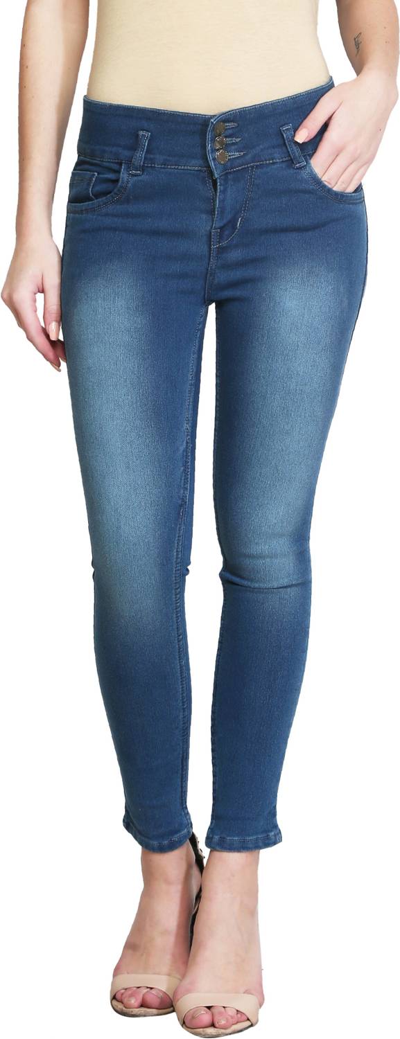 A-Okay Skinny Women Light Blue Jeans