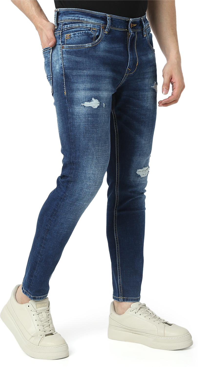 Image of Spykar Slim Men Blue Jeans