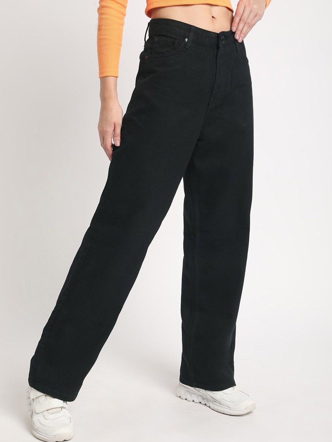 Image of Roadster Relaxed Fit Women Black Jeans