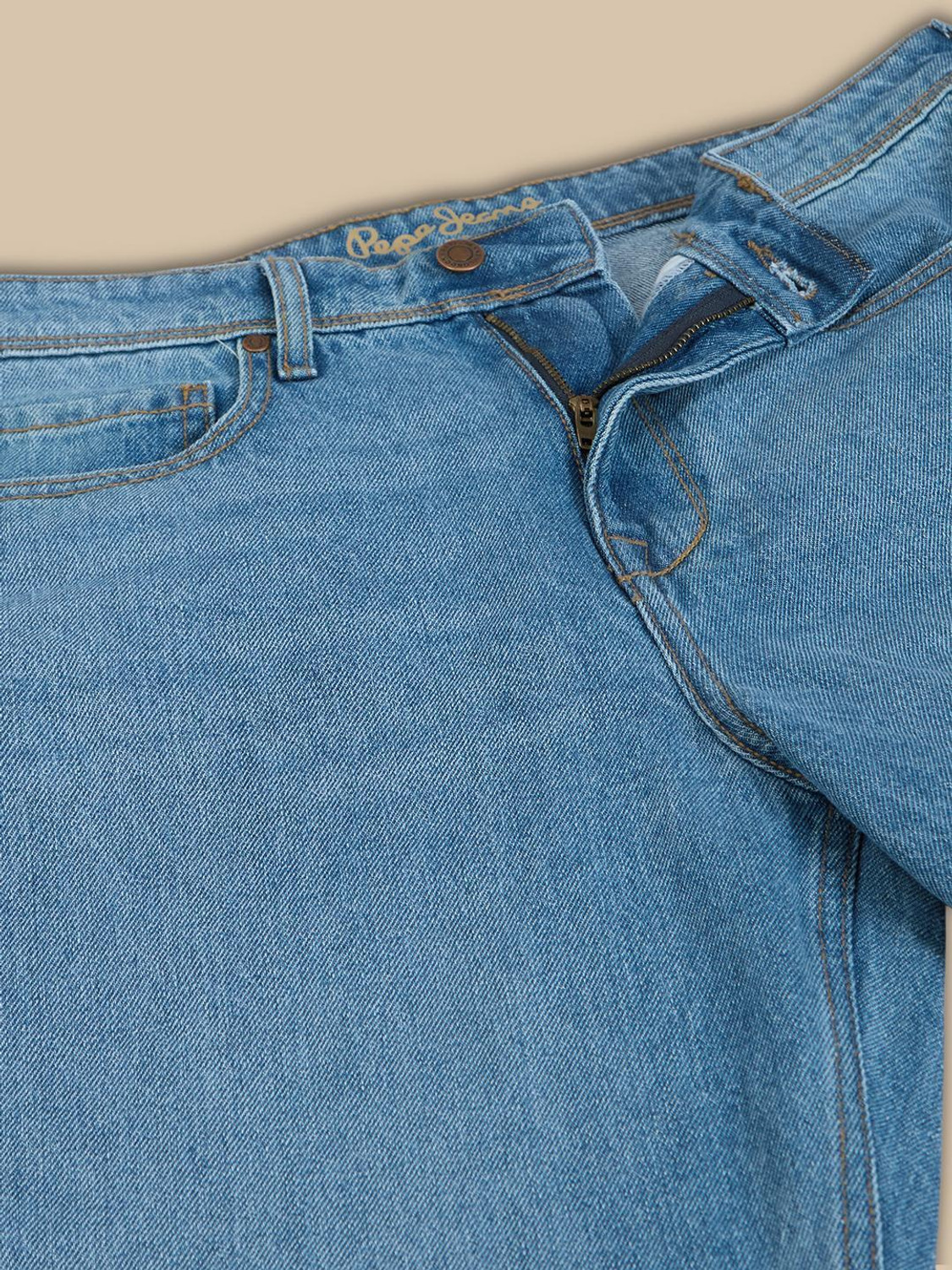 Image of Pepe Jeans Relaxed Fit Men Blue Jeans